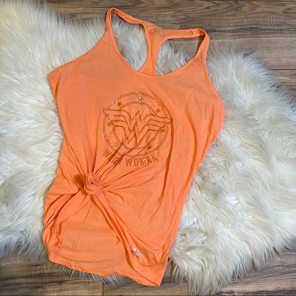 Under Armour Wonder Woman Melon Racerback Tank